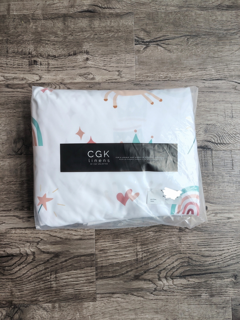 Children's Queen Sheets Set- Rainbow Unicorn